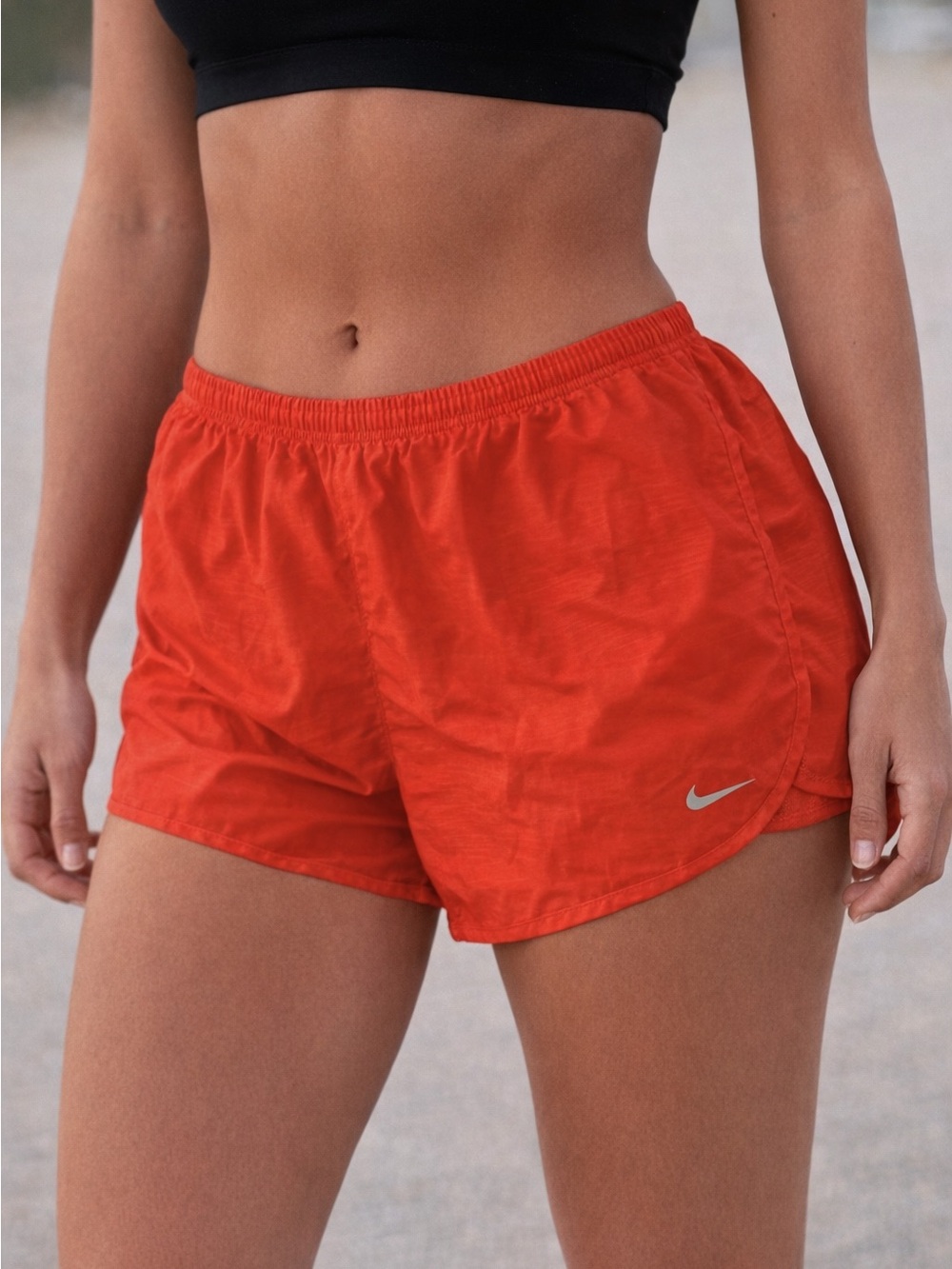 Nike Dri-FIT Red Running Shorts Women’s Size L – Like New